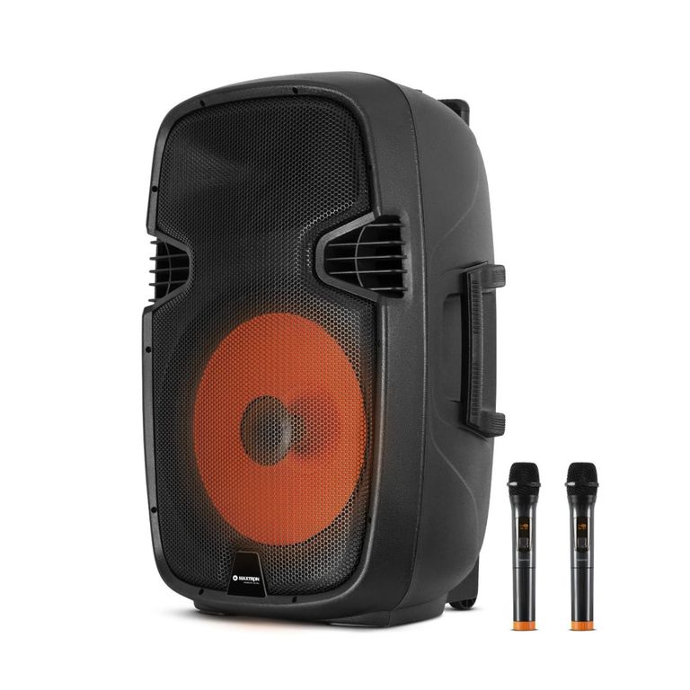 Parlante MX1515V_MERKURY_ULTRA con luz LED Bluetooth