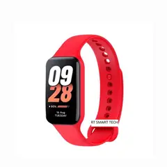 GENERICO - Correa Compatible Para Xiaomi Band 8 Active -Rojo