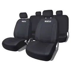 SPARCO - Set de Fundas Cubre Asiento Negro SPS426BKCB