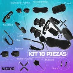 GENERICO - Kit Sado - Bondage Bdsm Para Parejas - 10 Piezas Sexuales