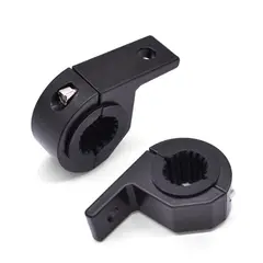 GENERICO - 2PCS SOPORTE DE LUZ NEGRO 8CM DE LARGO