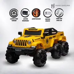 KING - Carro a Batería «RUNNING» Todo Terreno Yellow