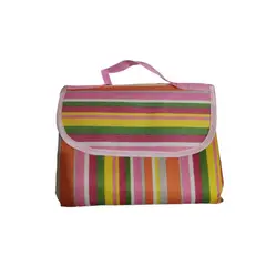 GENERICO - MANTA IMPERMEABLE PICNIC MULTICOLOR DISEÑO RAYAS