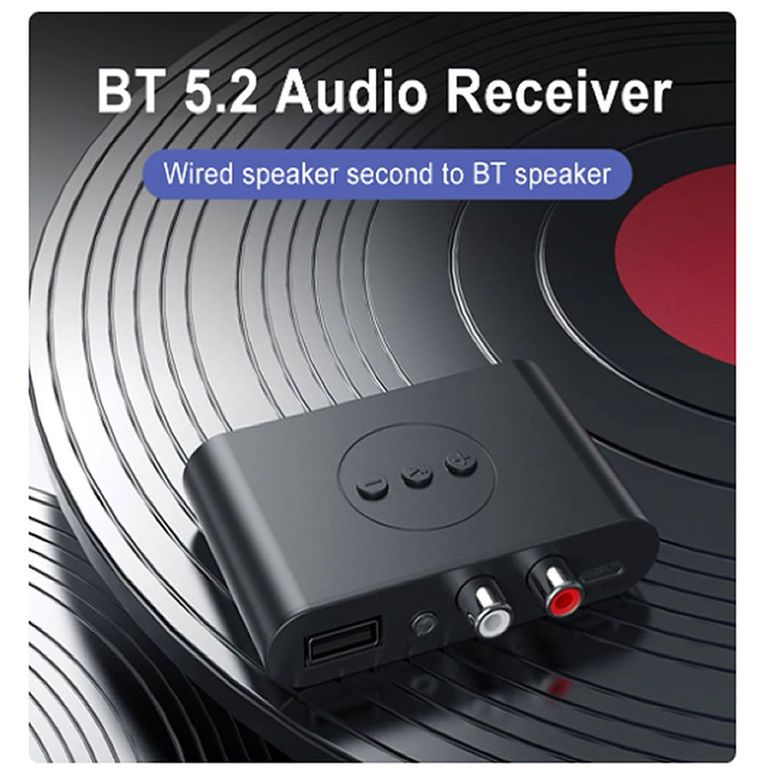 Receptor de Audio Bluetooth 5-2Conector AUX 3-5mm