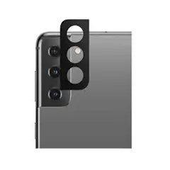 GENERICO - Vidrio templado cámara trasera para Samsung S21 protector Negro