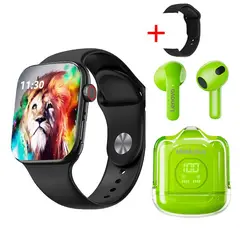 LENOVO - Audífonos XT65-Verde y Toumi GT-T2 PRO-Negro Reloj inteligente