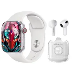 LENOVO - Audífonos XT65-Blanco y Toumi Watch S9 Pro-W