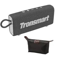 TRONSMART - Parlante Inalámbrico Bluetooth Trip IPX7 - Negro Y Estuche