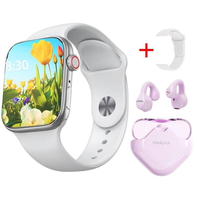 Audífonos XT61-Rosa Tws y Toumi GT-T2 PRO-W Reloj inteligente