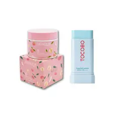 TOCOBO - PACK BLOQUEADOR EN BARRA y CREMA EXFOLIANTE PEACH - BIOAQUA