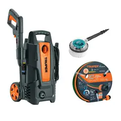 TRUPER - Hidrolavadora 1500 Psi + Manguera 10m y Cepillo giratorio Total