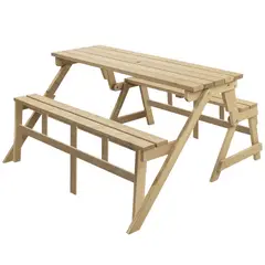 MOVENDA - Mesa Banca Plegable Garcilla 4 personas
