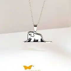 GENERICO - Collar ELEFANTE PRINCIPITO plata 950 - Musas Vanidosas