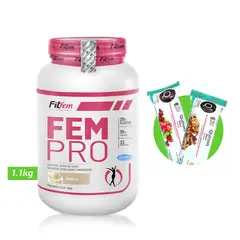 FITFEM - FEM PRO 1KG VAINILLA PROTEÍNA CON REGALOS