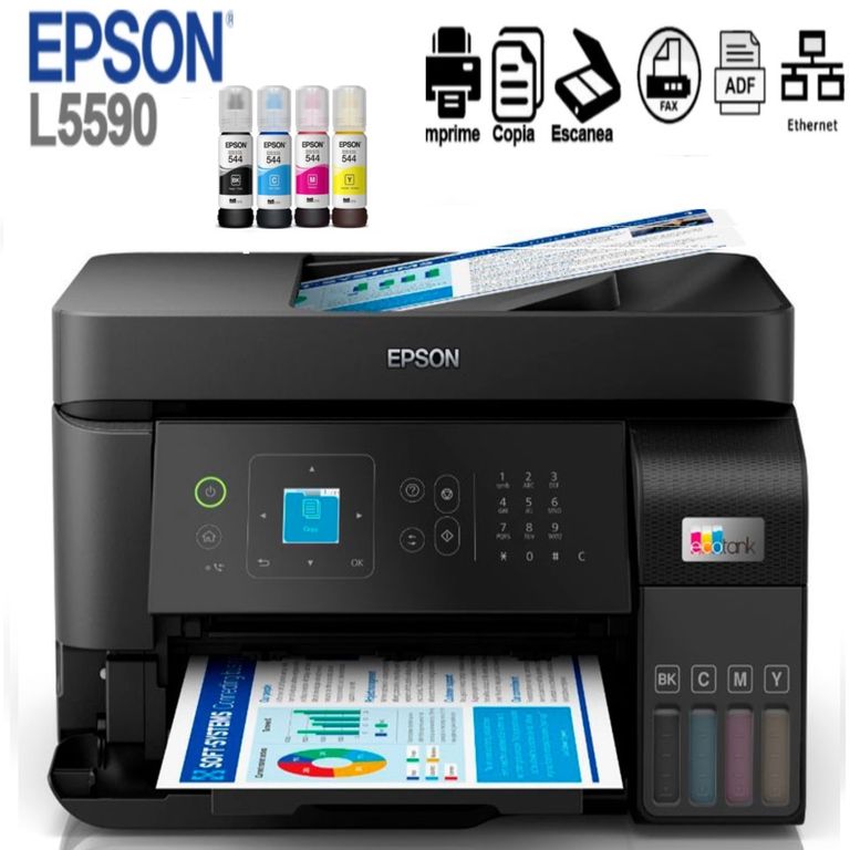 Impresora Multifuncional EcoTank L5590 ADFLANWi-Fi L5590