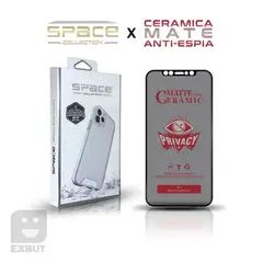 GENERICO - Pack Case Space y Mica Cerámica Anti-espía para Xiaomi Redmi Note10 4g