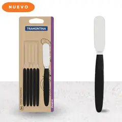 TRAMONTINA - Espatula para mantequilla ipanema Negro x 6 pzs