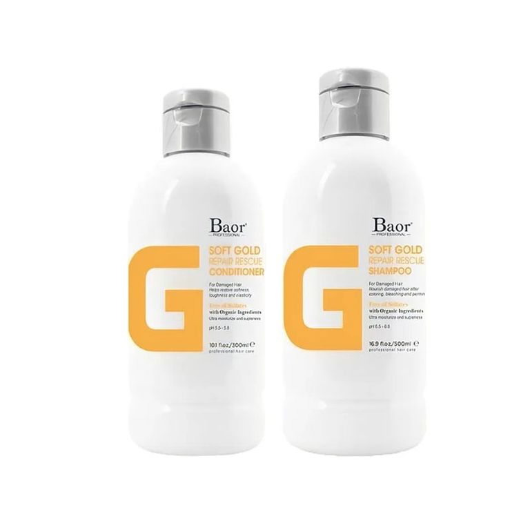 BAOR G - Dúo Solf Gold Shampoo 500ml Acondicionador 300ml