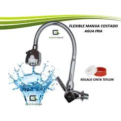 GENERICO - GRIFERIA DE COCINA PARED AGUA FRIA BRONCE CROMADO PESADO