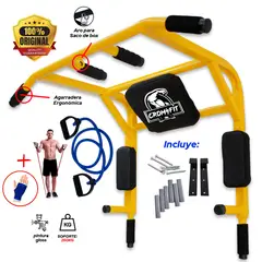 HOLGU - Barra Dominadas 15 en 1 PREMIUM + Liga + guantes