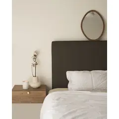 TU MESITA - Velador Flotante Contemporáneo Foral Marrón 40 cm