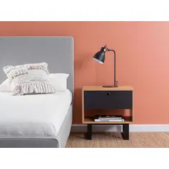 TU MESITA - Velador Contemporáneo Maravi Marrón 50 cm