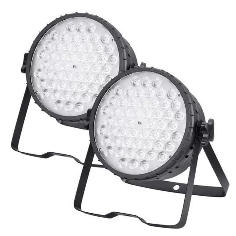 Pack 2 unid Par Led 54x2w Luces Profesional Bar Discoteca Evento