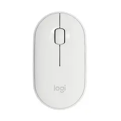 LOGITECH - Mouse Pebble M350 Bluetooth Inalámbrico Blanco