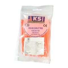 GENERICO - CINTILLO DE AMARRE NARANJA POR 100 UNIDADES DE 10CM X 2.5MM