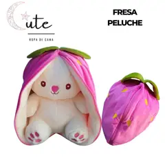 GENERICO - PELUCHE CONEJO EN FORMA DE FRESA
