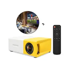 GENERICO - Mini Proyector Portatil Full HD - Cine En Casa color Amarillo