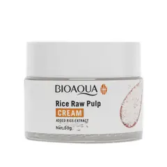 BIOAQUA - Crema Facial Arroz Rice Raw Pulp 50g Antiarrugas