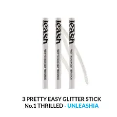 GENERICO - 3 PRETTY EASY GLITTER STICK No.1 THRILLED - UNLEASHIA