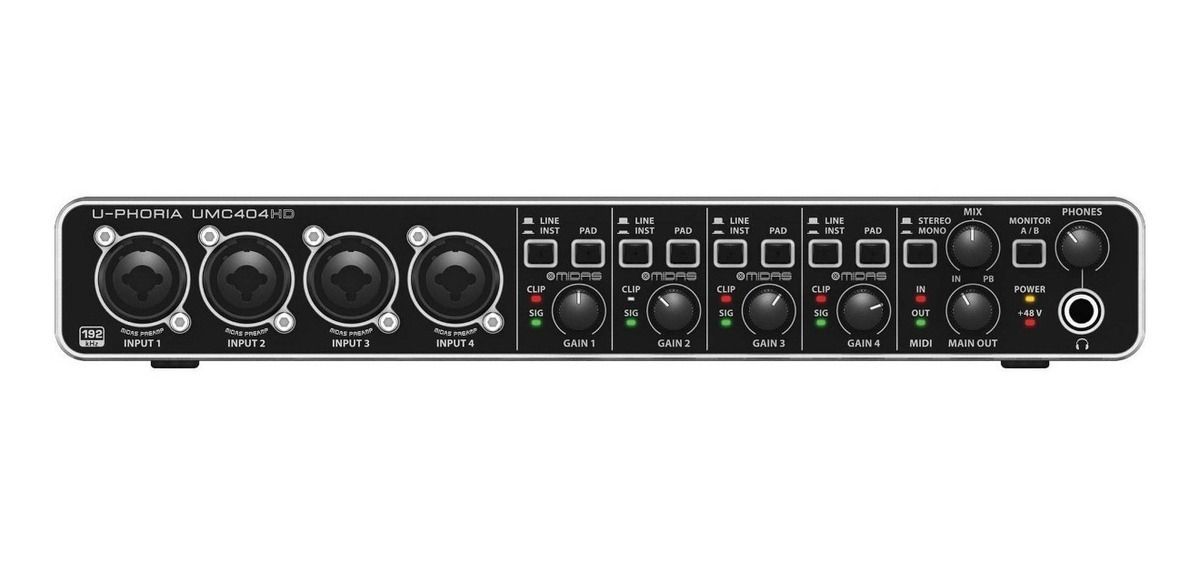 Interfaz De Audio U-phoria Umc404hd