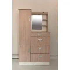 GENERICO - COMODA CON ESPEJO DE 90CM COLOR ARENA