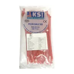 GENERICO - CINTILLO DE AMARRE ROJO POR 100 UNIDADES DE 15CM X 2.5MM