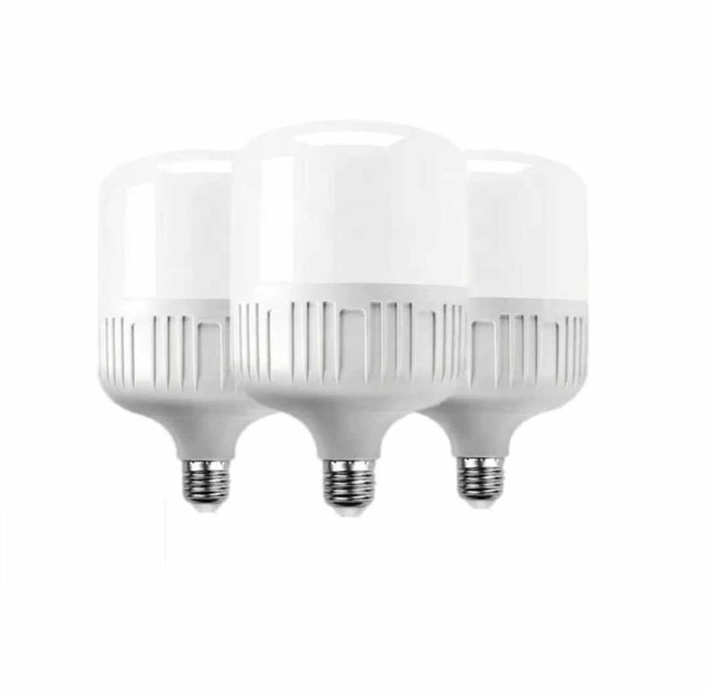 Foco 3 Unidades LED 50W Potente Ahorrador Luz Blanca E27 Bombillo