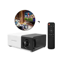GENERICO - Mini Proyector Portatil Full HD - Cine En Casa color Negro