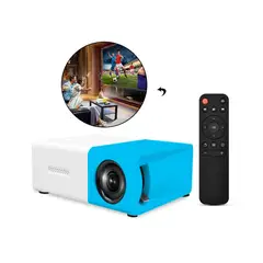 GENERICO - Mini Proyector Portatil Full HD - Cine En Casa color Celeste