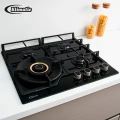 KLIMATIC - Cocina Empotrable a Gas 4 Hornillas Vulcano 4 Marca