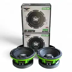 BLACK HAWK - Parlantes Medios Rango Tope Linea 8 Pulgadas Serie Pro 1200W