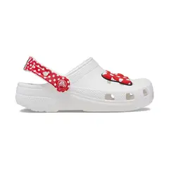 CROCS - Zuecos Classic Disney Minnie Mouse Clog K White/Red Niños
