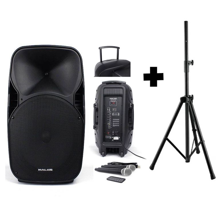 Combo Parlante PHA15AL 800w + soporte SPS502M