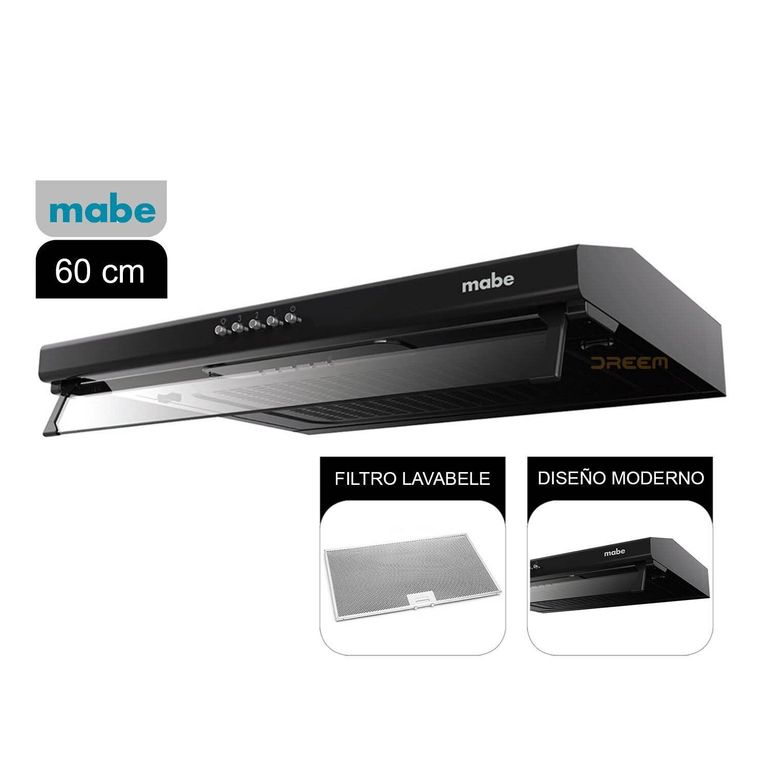 Campana Extractora 60CM CMU6020PB0 - Negro