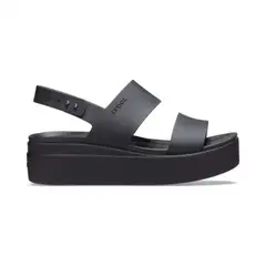 CROCS - Tacones Brooklyn Low Wedge Black/Black Mujer