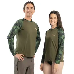 M YOWIE - Camiseta de Licra UV Olive Blaze