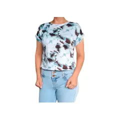 GENERICO - Polo mujer tie dye kimo - Nathalie Love It - Negro