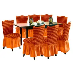 SALA FABULOSA - Funda de silla 8 pzs spandex burbuja bicolor LACRE