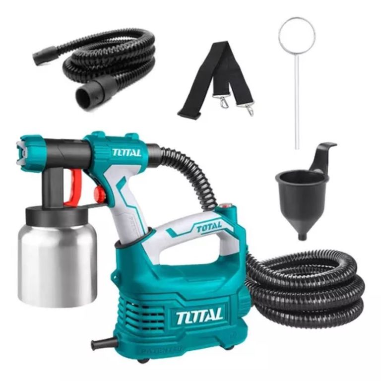 Pistola para pintar 550w 850ml vaso de aluminio Total
