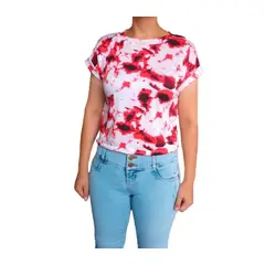 GENERICO - Polo mujer tie dye kimo - Nathalie Love It - rojo